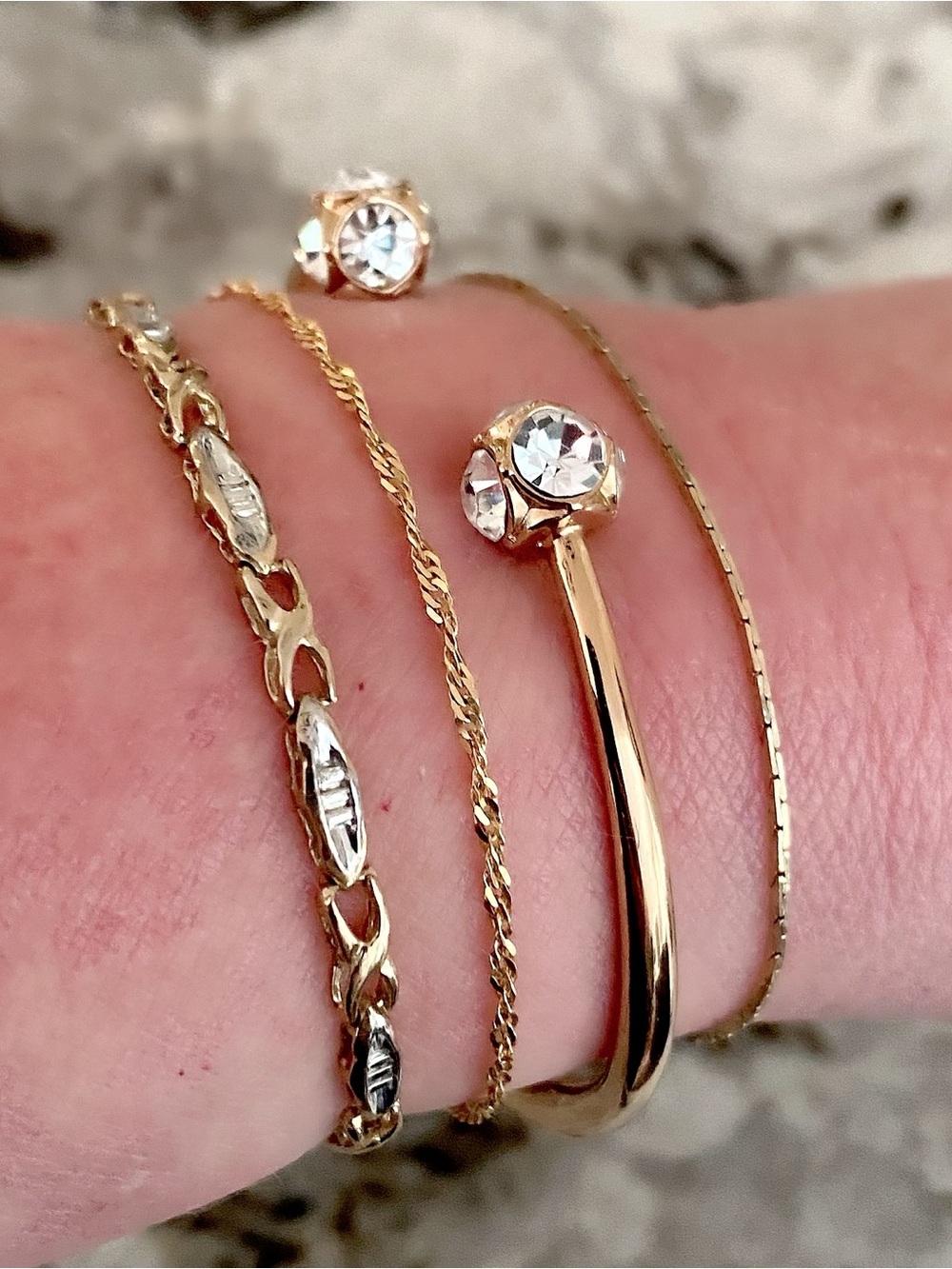 14K Solid Gold Twisted Rope Chain Bracelet - Women Jewelry Dainty .92 Grams